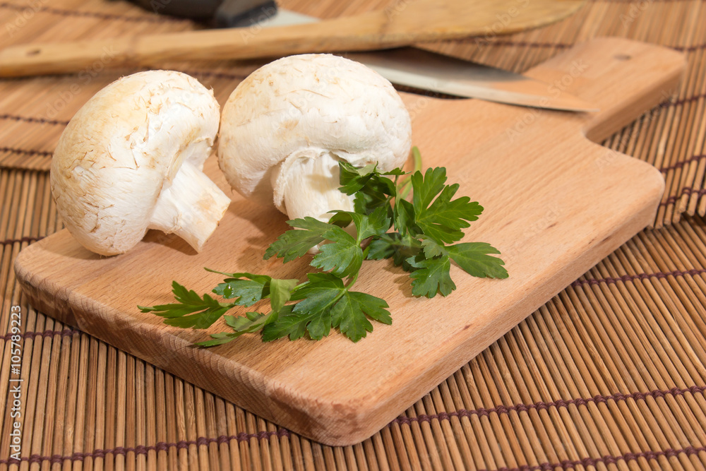 Champignon with parsley