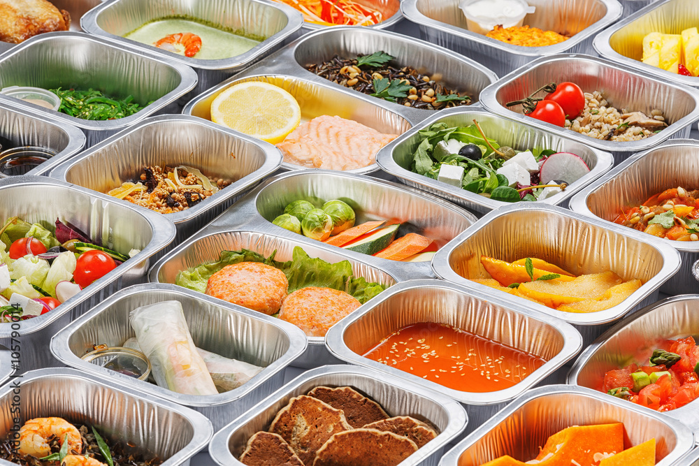 Fototapeta premium Food in the containers 