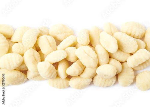 Quadro em tela Line of multiple gnocchi dumplings