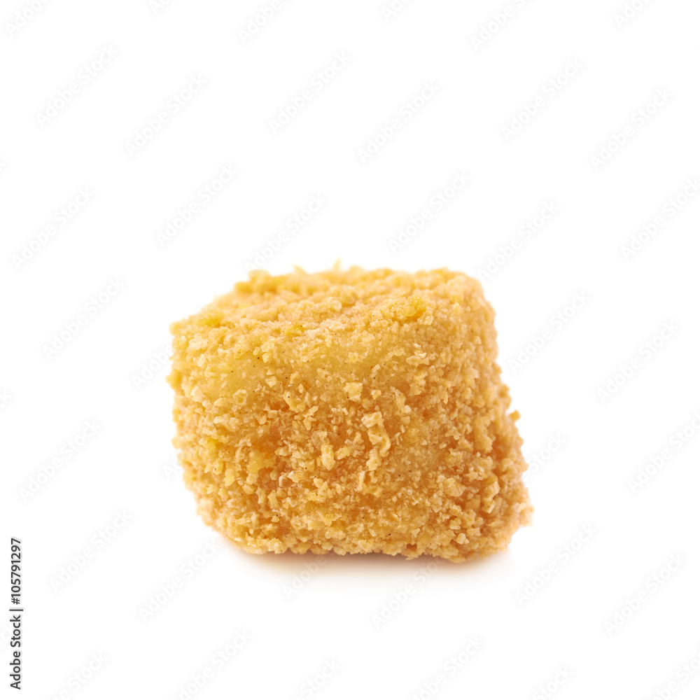 Breaded crab ball isolated Breaded crab ball isolated