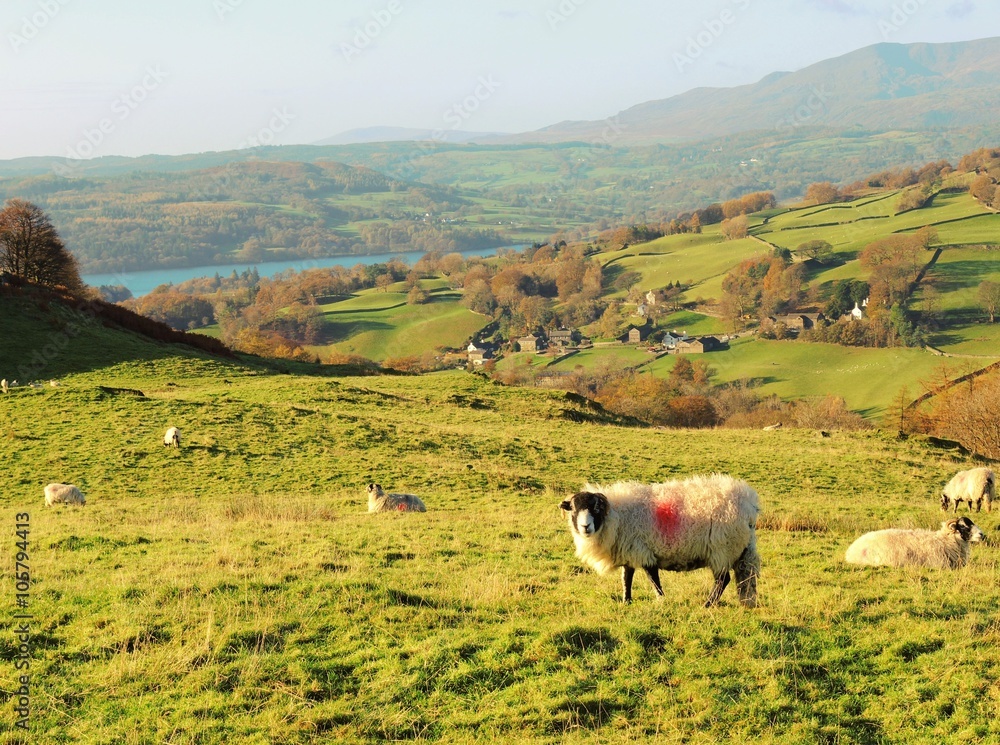The Troutbeck Valley in the English Lake District. The Troutbeck Valley in the English Lake District.