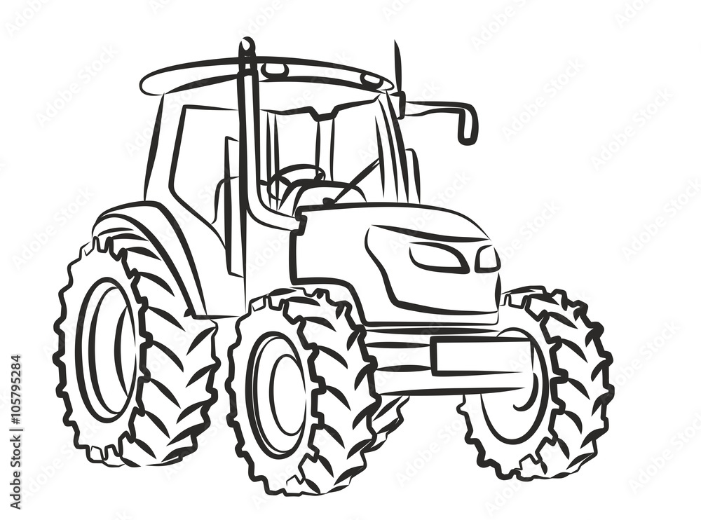 Obraz premium Tractor