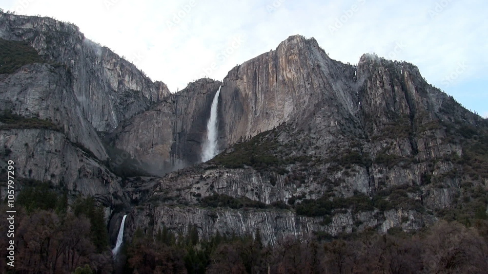 Upper And Lower Yosemite Falls White Clouds
Upper And Lower Yosemite Falls White Clouds