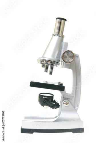Medical microscope isolated on the white