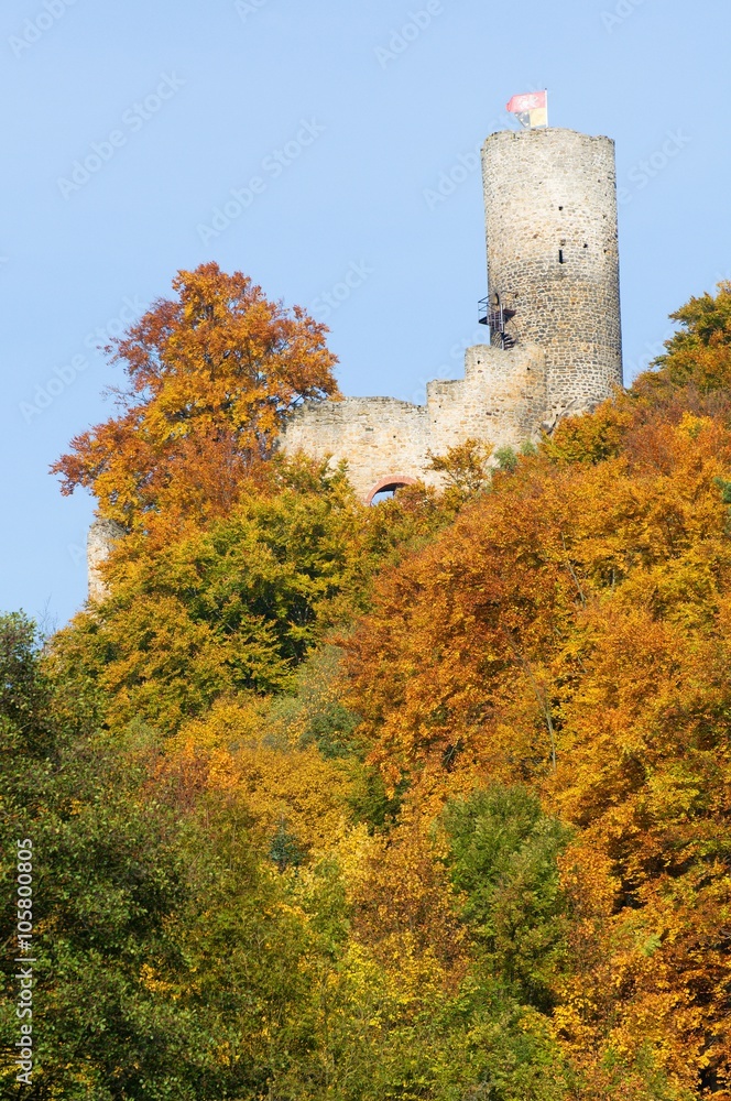 Ruins of castle Frydstejn in Bohemia Paradise, Czech republic