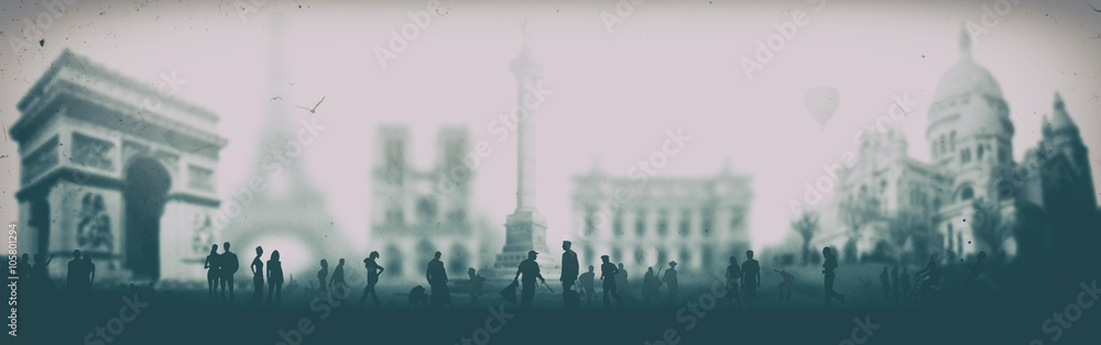 Fototapeta premium Paris France tourisme voyage rustique