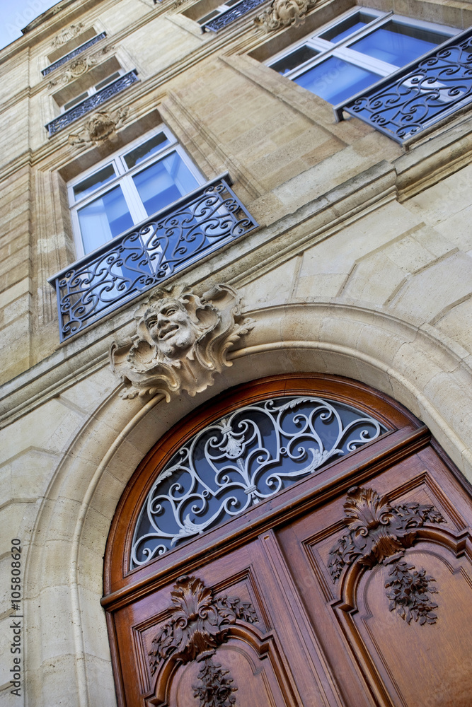 Facade of a classic French building