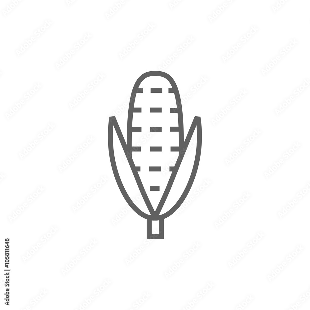 Corn line icon.