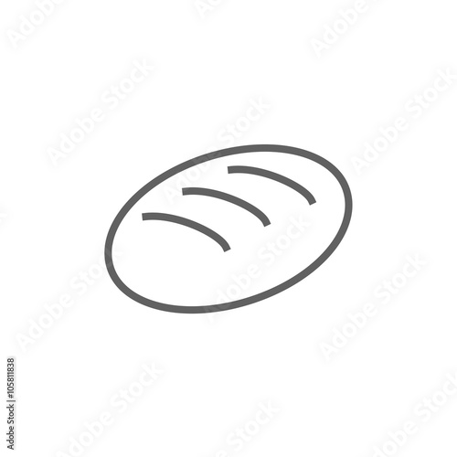Loaf line icon.