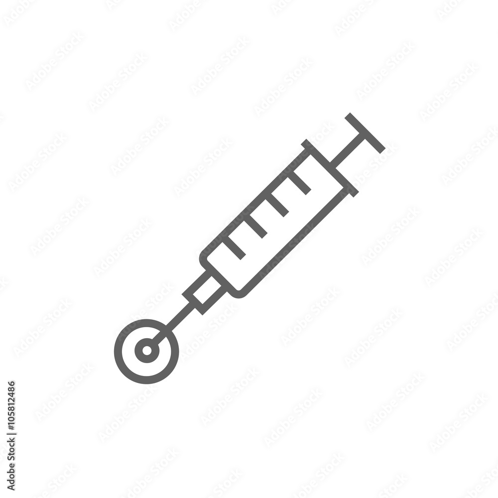 In vitro fertilisation line icon. In vitro fertilisation line icon.