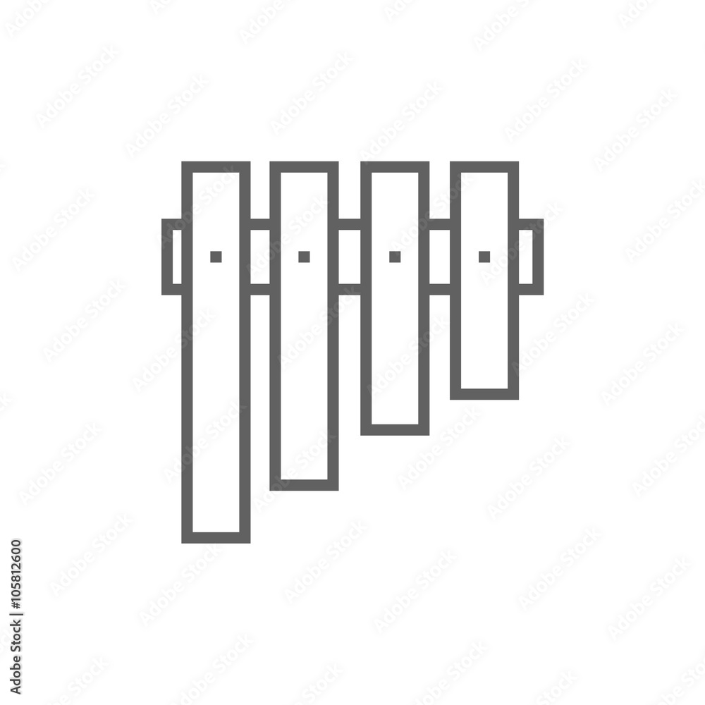 Vibraphone line icon.