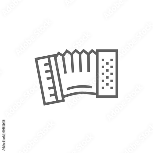 Accordion line icon.