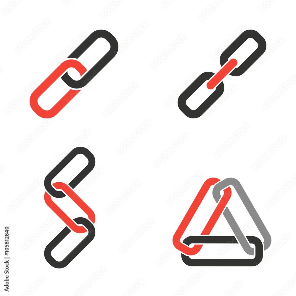 Link icons set. Link icons set.