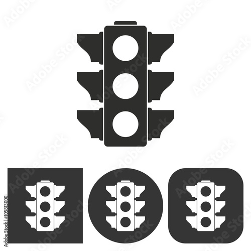 Traffic light - vector icon.
