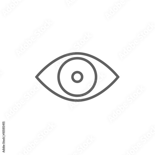 Eye line icon.