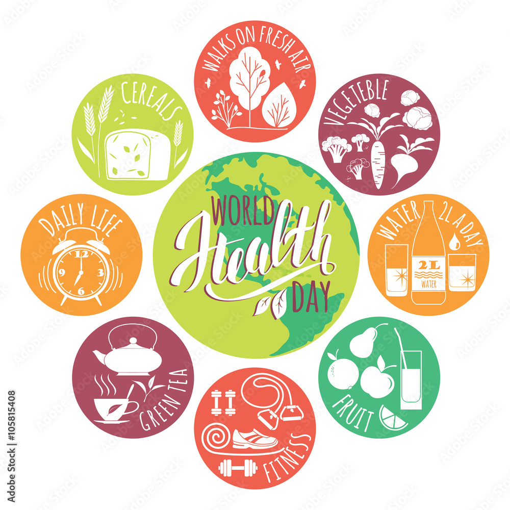 World health day concept. World health day concept.