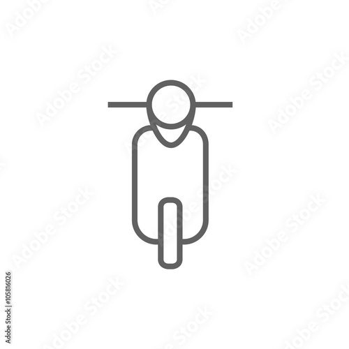 Scooter line icon.