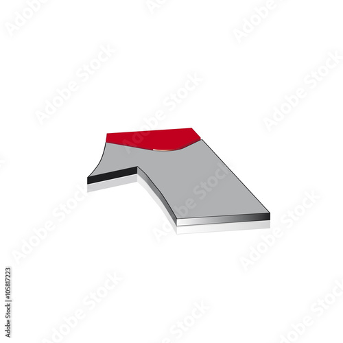 1 Strich rot