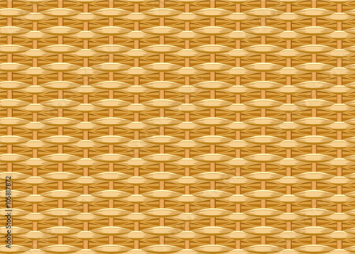 Seamless braided background. Wicker straw. Woven willow twigs. Wicker texture