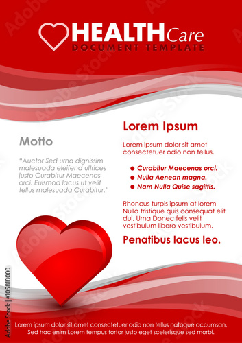 Health care document template