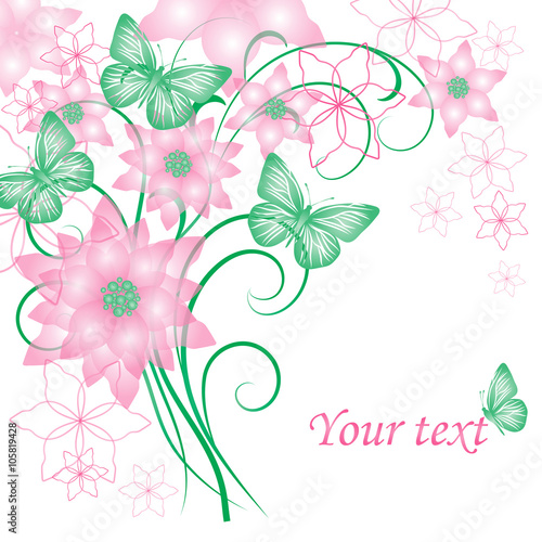 Beautiful floral background.