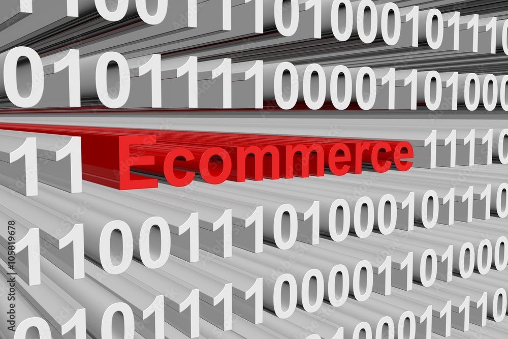 ecommerce is presented in the form of binary code