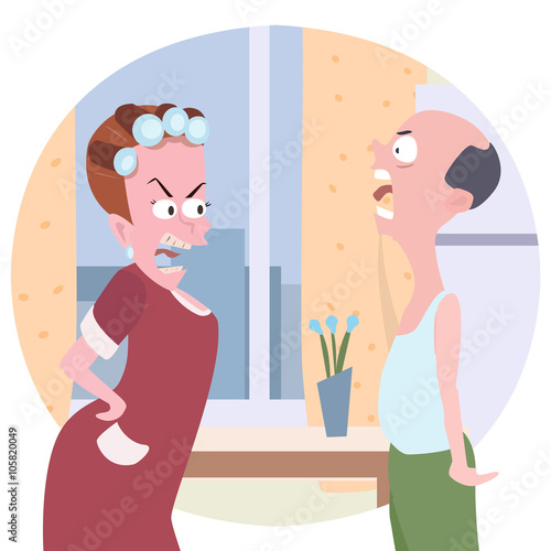 family conflict cartoon