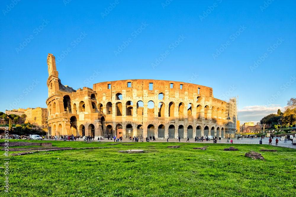 Colosseum in a summer - Rome, Italy