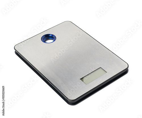 Digital kitchen scales isolated