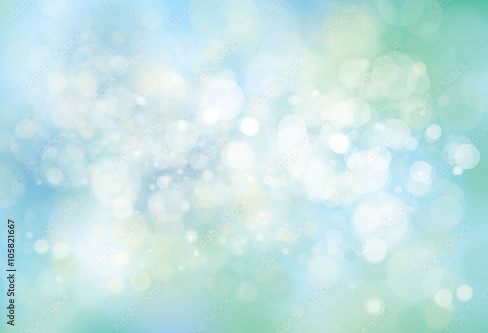 Vector lights, blue, bokeh background. Vector lights, blue, bokeh background.