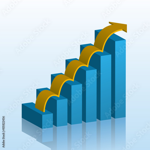 Bar Gpaph,Process Chart #Vector Graphic