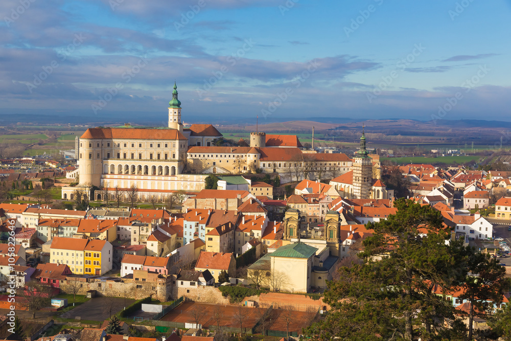 Fototapeta premium Mikulov castle, Southern Moravia, Czech Republic