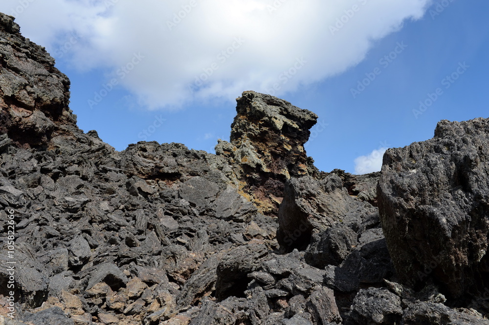 Extinct volcano in the national Park Pali Aike in the South of Chile.