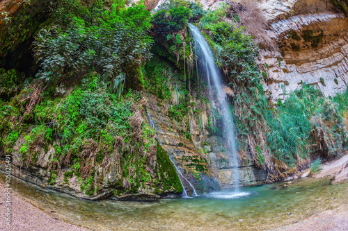  Falls Shulamit falls into a shallow pond photo