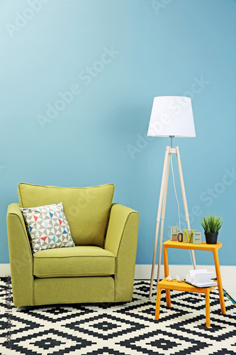 Modern interior of room wit...