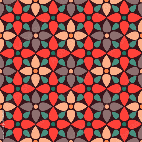 Seamless pattern with flowers