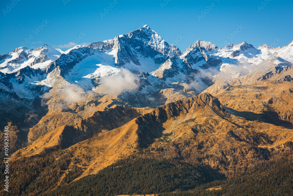Magnificient Alpine Peak View, Italy, Alps, Presanella