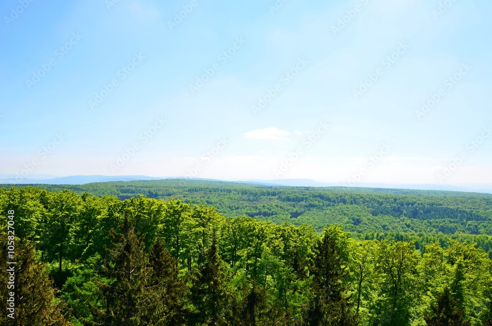 Blick über den Deister vom Annaturm, Niedersachsen Blick über den Deister vom Annaturm, Niedersachsen
