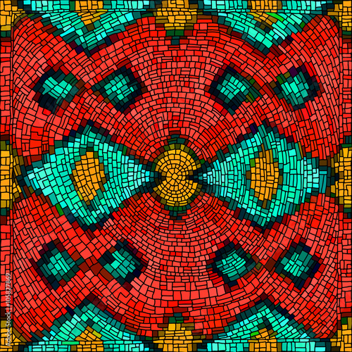 Seamless mosaic background