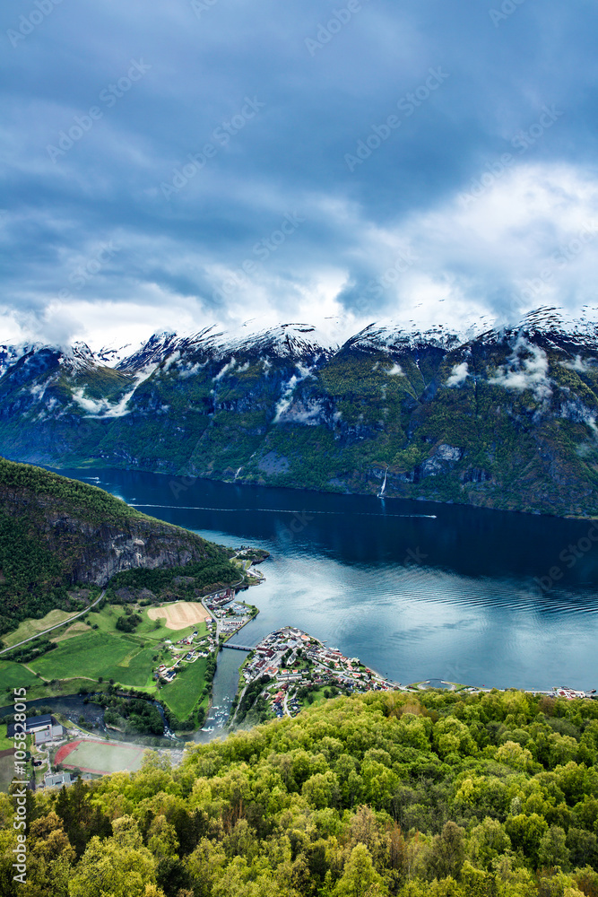 Beautiful Nature Norway Stegastein Lookout.