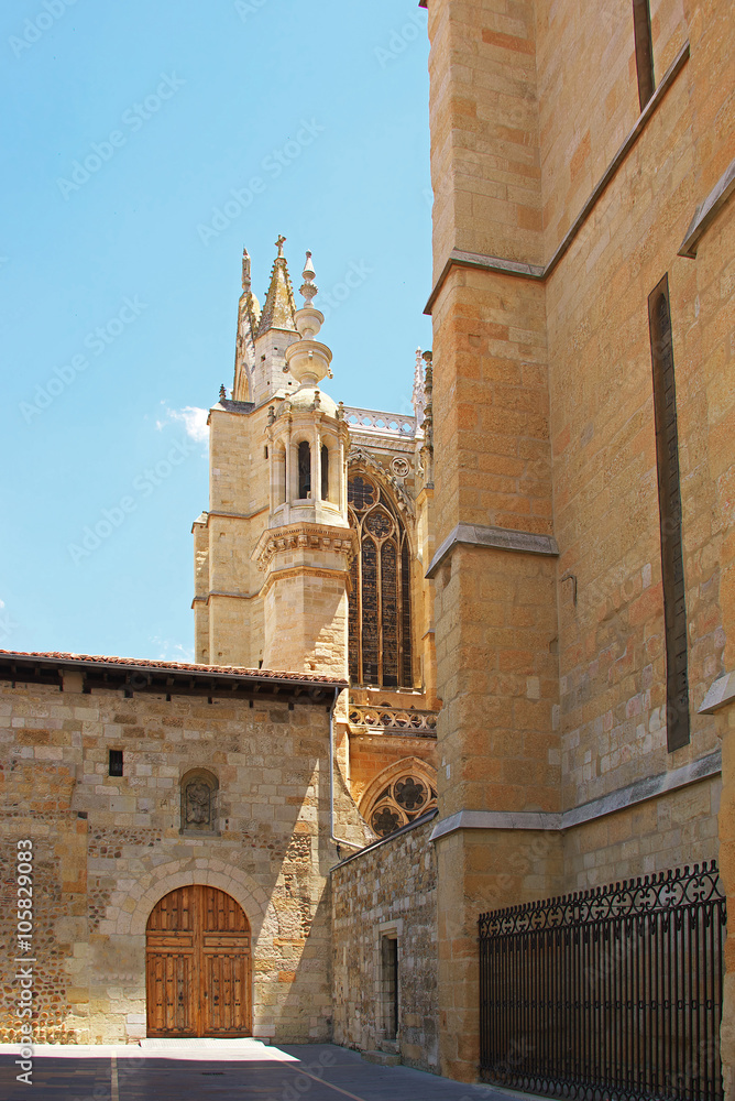 An der Kathedrale in Leon Kastillien