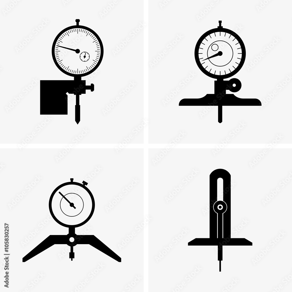 Depth gauges Stock Illustration Adobe Stock