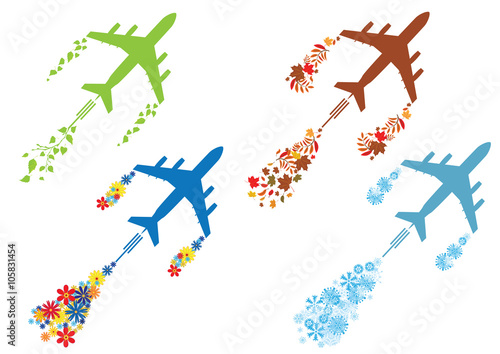 four seasons and airoplane