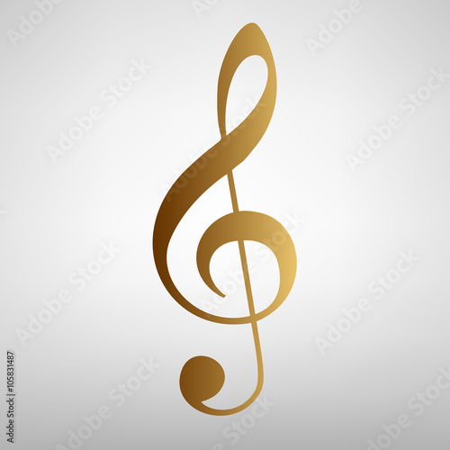 Music violine clef sign