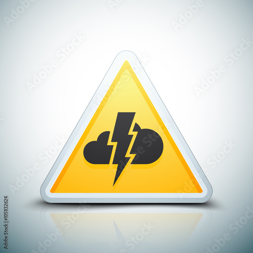 Storm Hazard sign