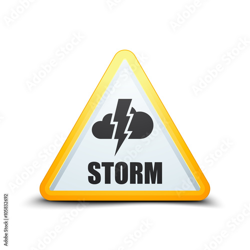 Storm Hazard sign