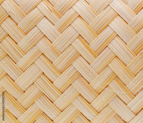 Close up  Woven bamboo texture and background.