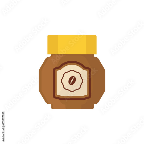 Coffee Jar Simplified Illustration