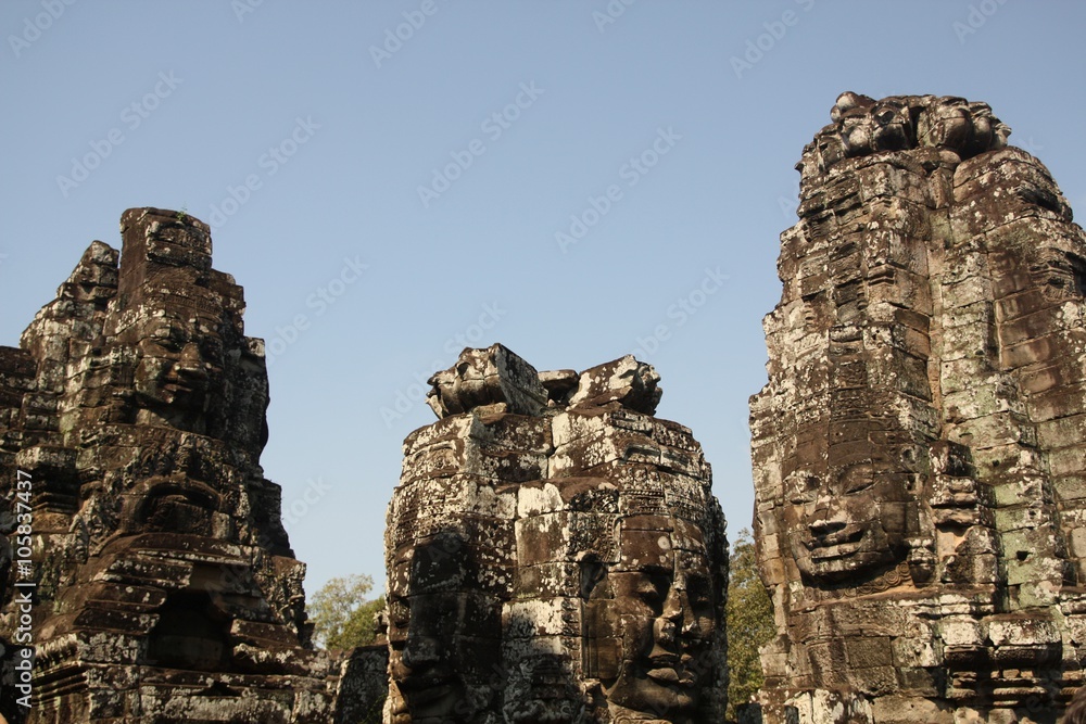 Gesichter des Bayon Tempels VI
