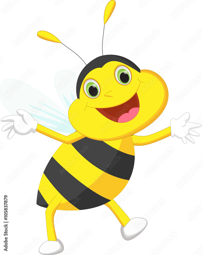 Fototapeta premium cute bee cartoon